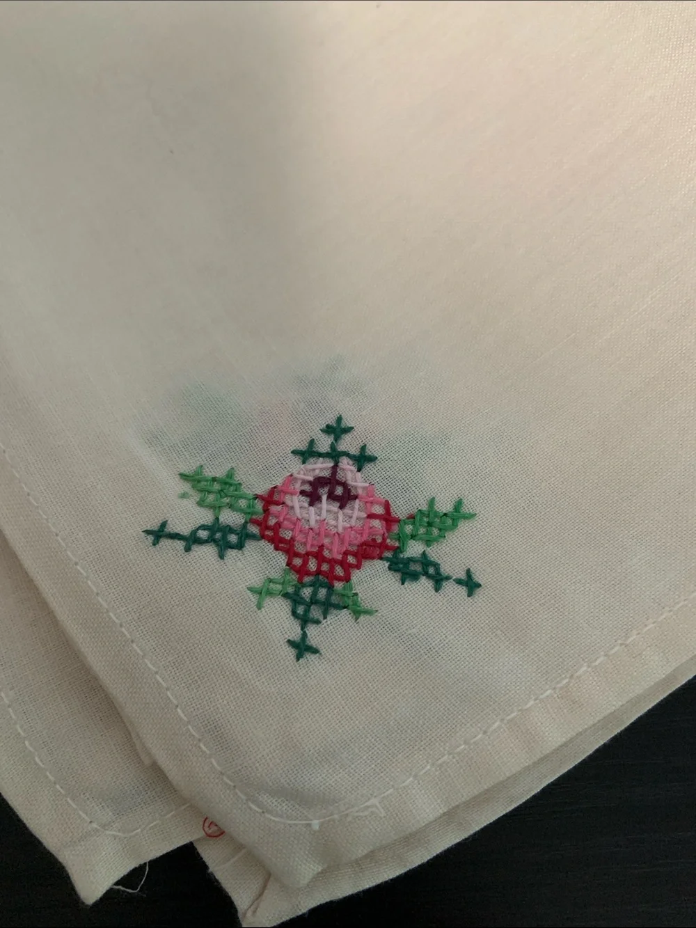 Handcrafted Embroidered Linen Napkins (12)